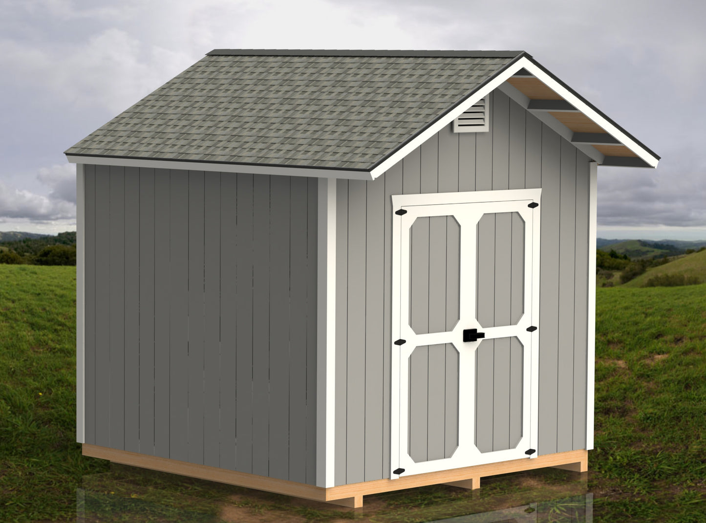 Garden Shed Digital Building Plans 10' x 10'