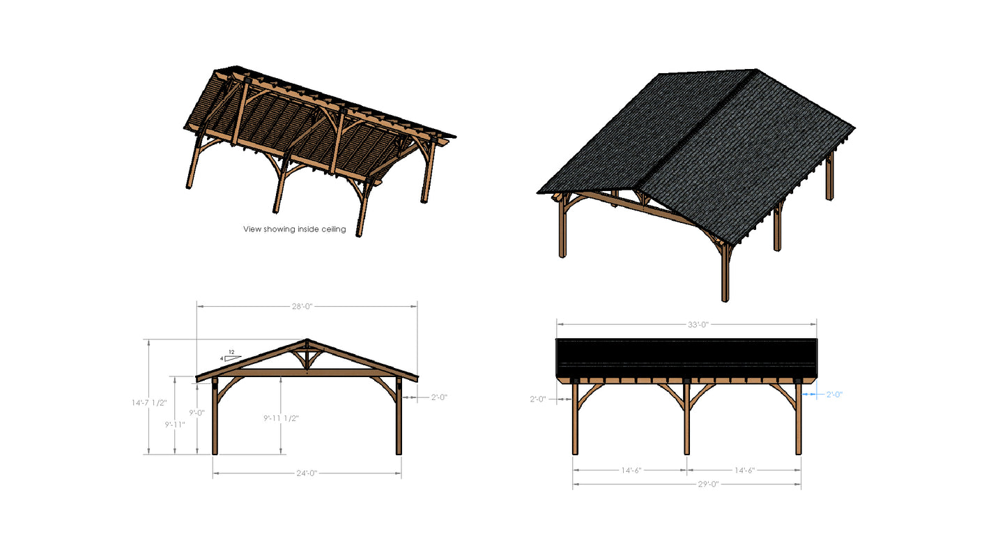 Barrios Custom 24' x 26' Pavilion Plans - Revised