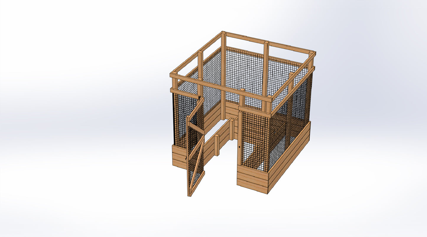 8' x 8' Enclosed Raised Garden Bed Digital Building Plans