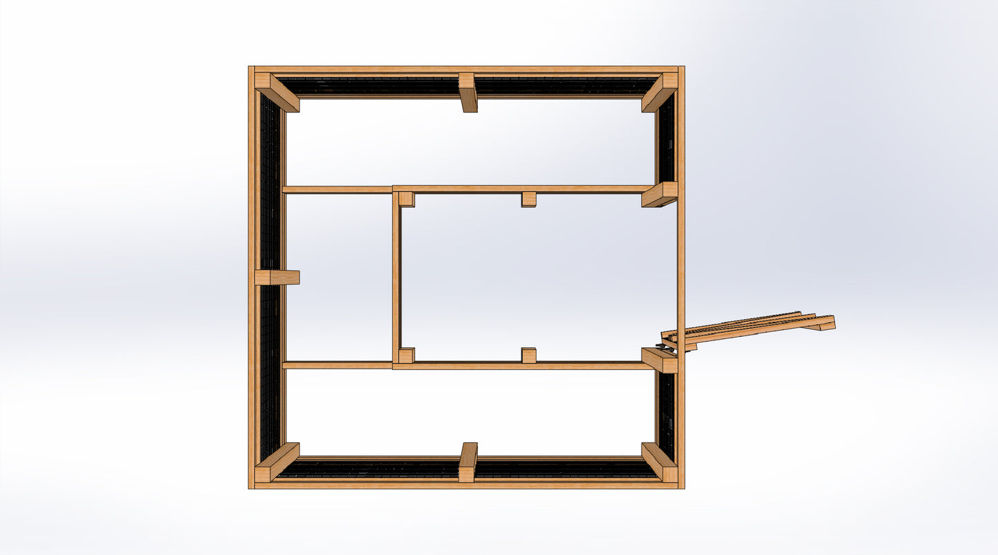 8' x 8' Enclosed Raised Garden Bed Digital Building Plans
