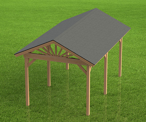 Gazebo Building Plans-Gable Roof  | 14x24 | Perfect for Hot Tubs