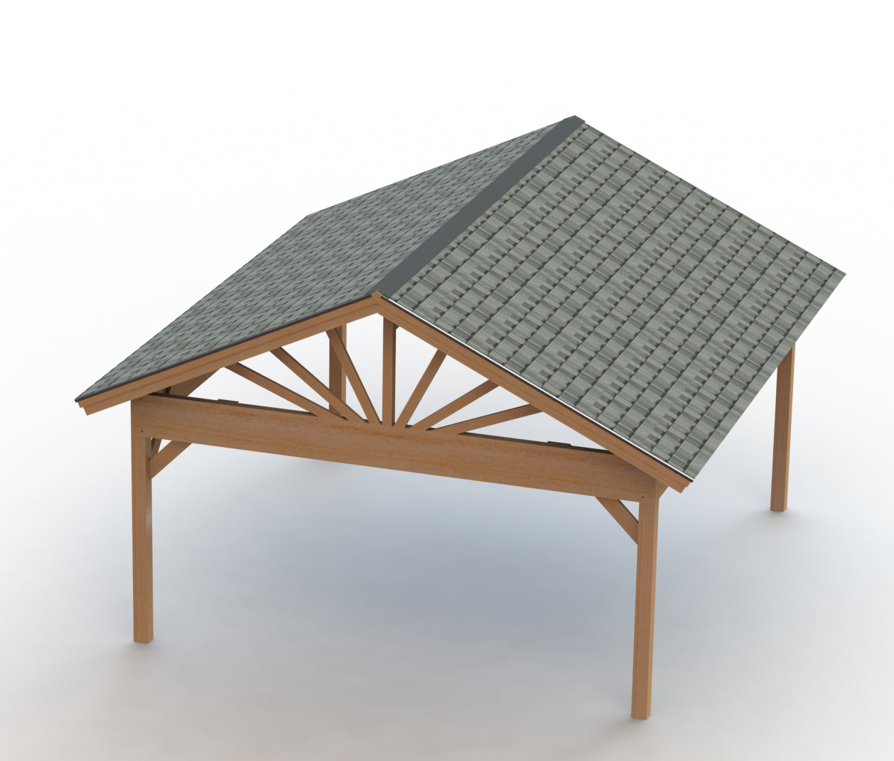 Gazebo Building Plans-Gable Roof  | 16x18 | Perfect for Hot Tubs