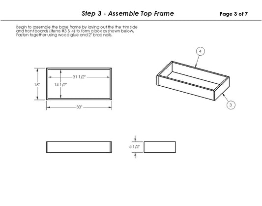 Digital Woodworking Plans - Rustic Kitchen Island/Work Station - Multiple Sizes Available