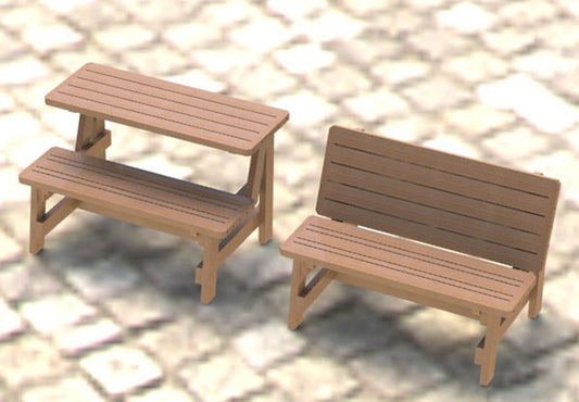 Convertible Bench to Picnic Table Combination Physical Building Plans