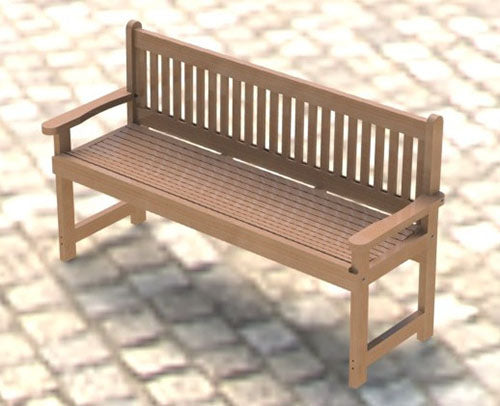 6 ft English Style Garden Bench Building Plans/Instructions