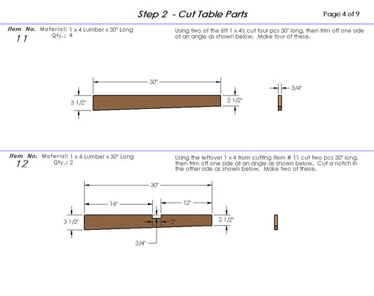 Adirondack Style Lawn Chair Physical Building Plans 002 - Easy to Build