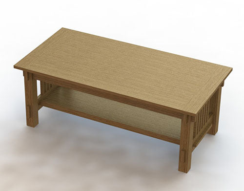 Mission Style Coffee Table Woodworking Plans (Instructions)