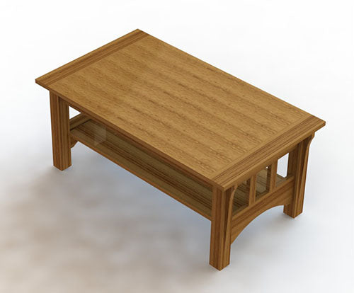 Mission Style Coffee Table 002 Woodworking Plans (Instructions)