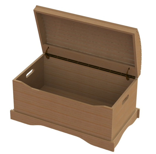 Childrens Captain Chest Toy Box Physical Woodworking Plans