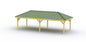 Hip Roof Pavilion Plans with Footing and Permit Drawings – 6:12 Roof Pitch Digital Download (Multiple Sizes Available)