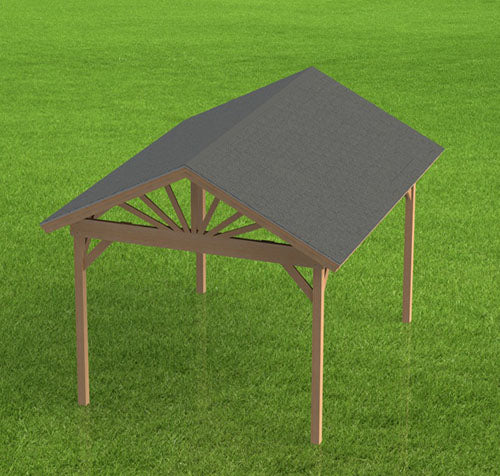 Gazebo Building Plans-Gable Roof  | 14x18 | Perfect for Hot Tubs