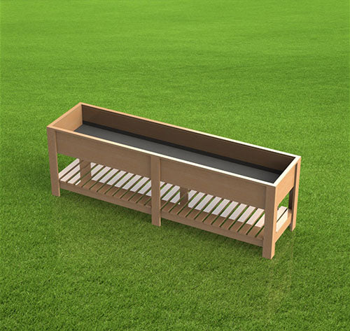 Raised Planter Box 001 - 8ft wide - Step by Step Building Plans