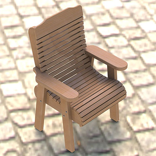 Wooden Lawn Chair Building Plans | 001 - Easy to Build